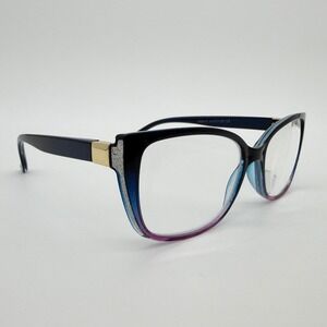 OCCI CHIARI Italy Design OC5117 Eyeglass Frames Blue Purple Glitter Temple 54-17